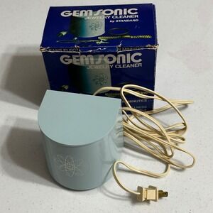 Gem Sonic Vintage Jewelry Cleaner Standard Model 872 Electronic Ultrasonic Works